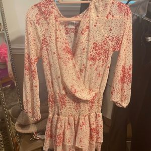 Princess Polly floral print mini dress. Size 4